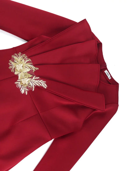 2025, elegante Kirchenkleider für Damen, Party, figurbetont, lange Ärmel, mit Spitzenapplikationen, Etuikleid, edler Anlass, Afrika, Hochzeitsgast.