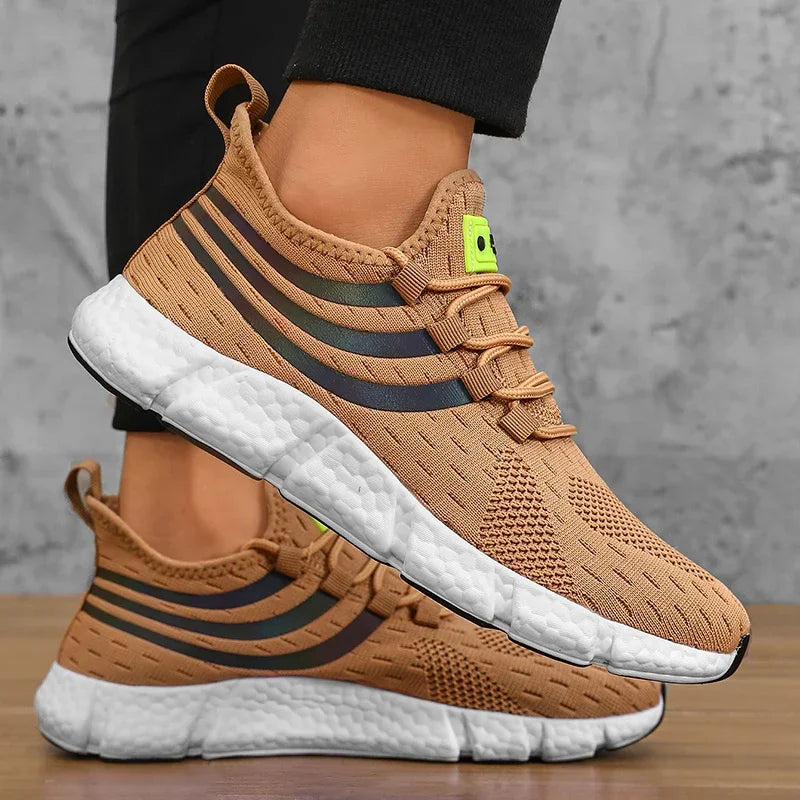 Men’s Sneakers Comfortable Breathable Platform Shoes Summer Man Running Shoes Breathable Comfortable Fashion Walking Sneakers.