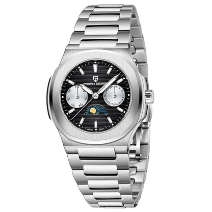 PAGANI DESIGN  Women's Watches Luxury Quartz Watch For Women Multifunctional Chronograph Moon Phase Automatic Date Ladies Watch