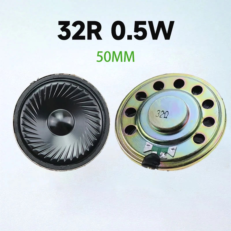 2PCS 0.5W  32R Speaker  32 Ohm Loud Speaker Diameter  23mm 28mm  36mm 40mm 50mm 57mm Loudspeaker.