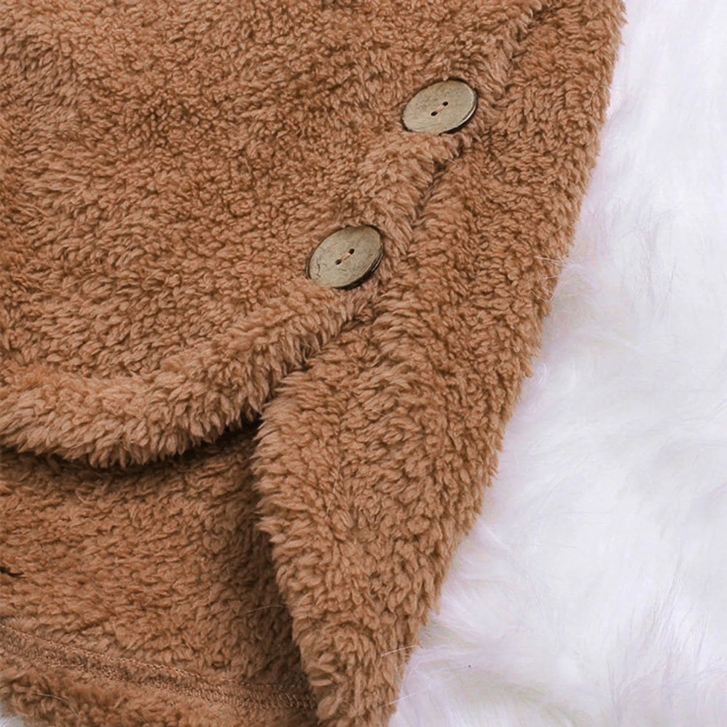 Herbst Wintermantel Frauen warme Teddybär Mantel Woll jacke weibliche Plüsch mantel Kapuzen jacke neue Damen mäntel einfarbige Jacke