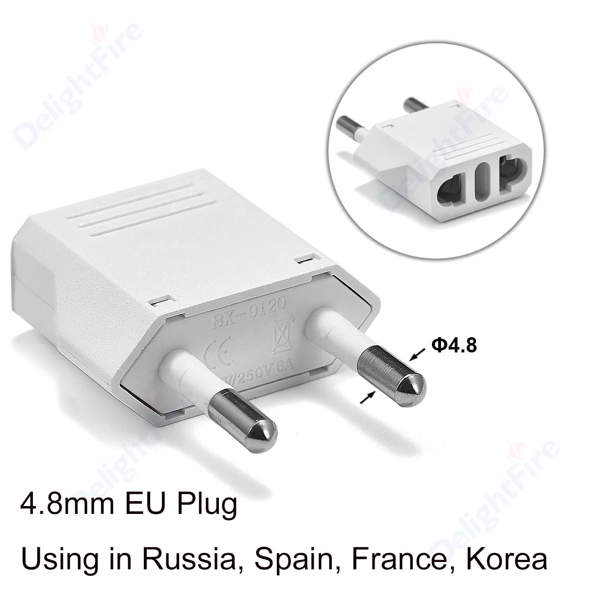 US-Elektrostecker-Adapter, europäisch, EU auf US, Amerika, China, CN, Kanada, CA, Reiseadapter, 2-poliger Stecker, Typ A, Konverter, Netzteil