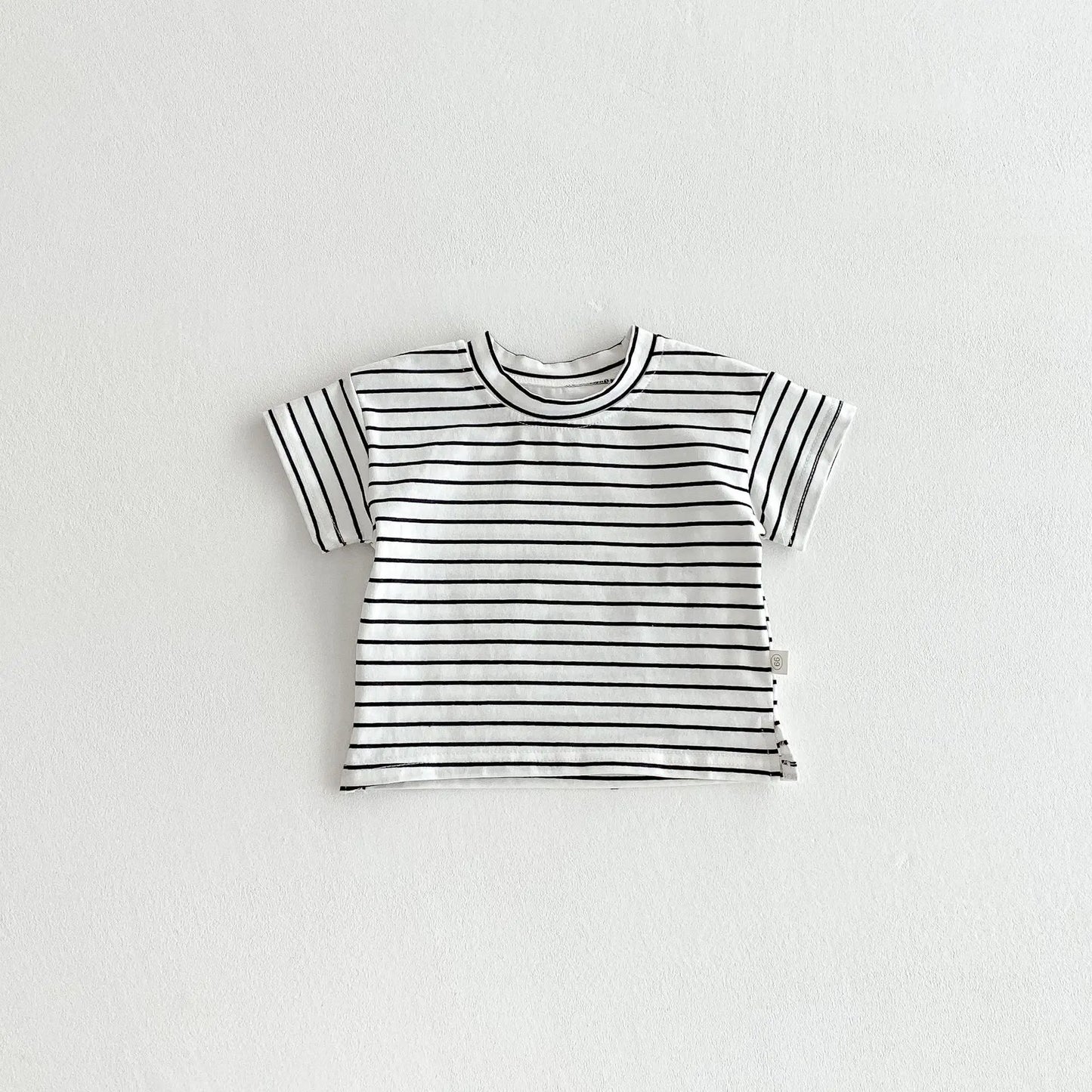 Baby Kleidung Sommer Neugeborenen Baby Jungen Mädchen Body Einfarbig Overalls Oder Infant Casual Gestreiften Brief Kurzarm T Shirts.