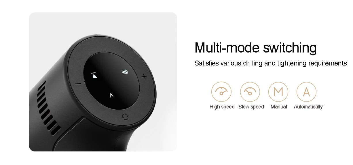 Xiaomi Mijia Bürstenlose elektrische Bohrmaschine 2, Smart Home-Elektrowerkzeug Typ C, wiederaufladbarer multifunktionaler Akku-Bohrschrauber, Schraubendreher CN