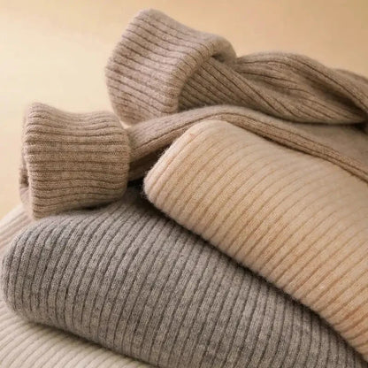 JMPRS Rollkragenpullover Frauen Mode Einfache Winter Pullover Jumper Hohe Elastische Gestrickte Herbst Weibliche Grundlegende Tops Casual Bluse.