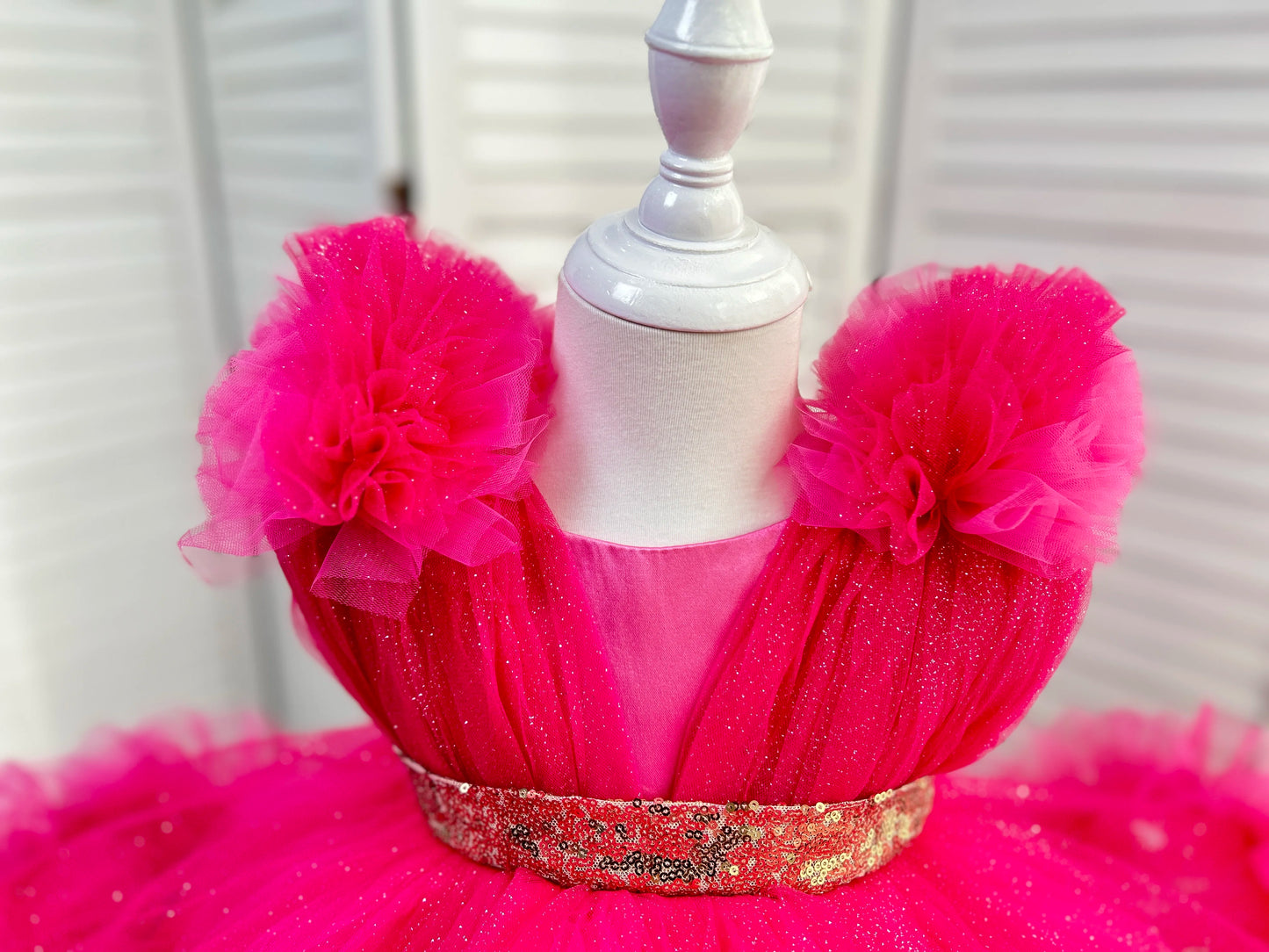 Luxuriöse Kinderkleidung, Babykleid zum ersten Geburtstag, Blumenkind-Hochzeitskleid, Mädchen-Karnevals-Performance-Kleidung.