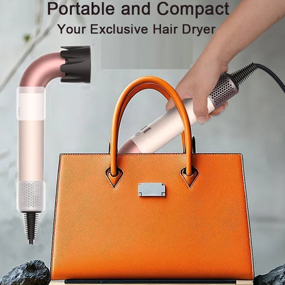 Hair dryer, 1400W high power, quick drying, lightweight body, low noise, comes with multiple types of air nozzles..