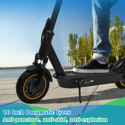 A1MAX Electric Scooter 500W Powerful Motor 35KM/H 45KM 42V14.5AH Battery 10Inch Pneumatic Tyres Smart Foldable EScooter.