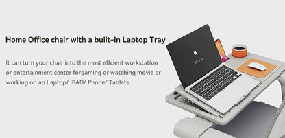 NEWTRAL MAGICH003 Ergonomischer Bürostuhl, automatisch ausgestellte Rückenlehne, verstellbare Sitztiefe der Kopfstütze, 3D-Armlehnenliege