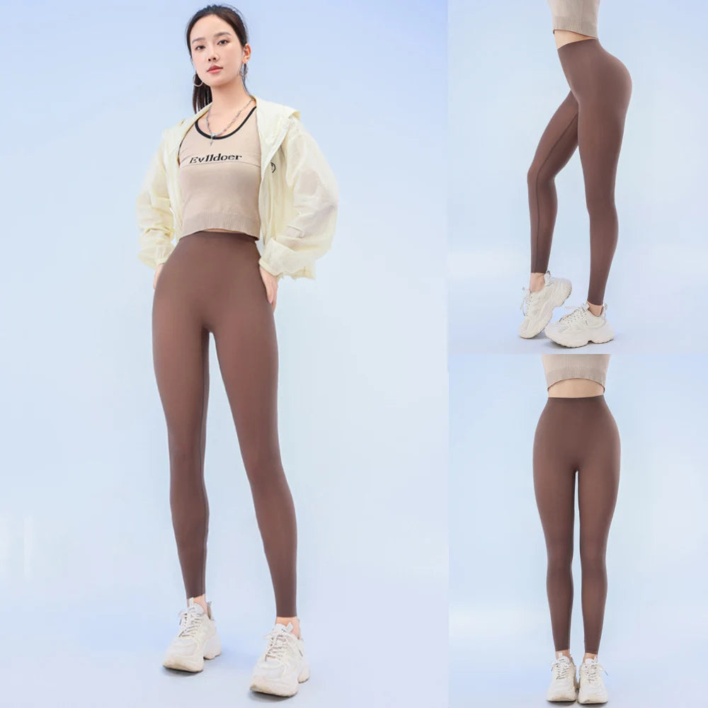 BIVIGAOS Summer Ultra-Thin Skin Sunscreen Leggings Women High Elastic Transparent Facial Mask Underwear Tight Sexy Sport Legging