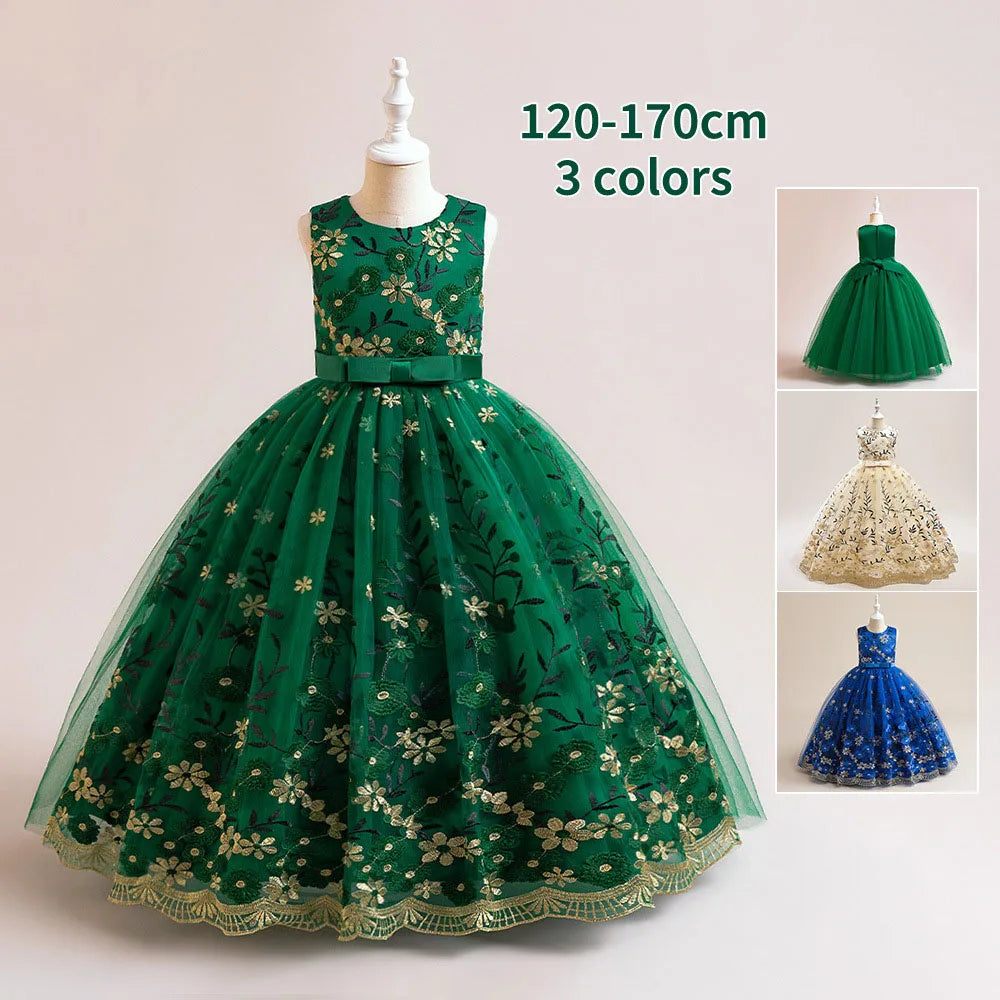 Kinderkleider, luxuriöse Partys, Abendkleid, Stichkleid für Mädchen, Abschlussball, Leistung, Teenager, Prinzessinnenkleider, 14 bis 16 Jahre.