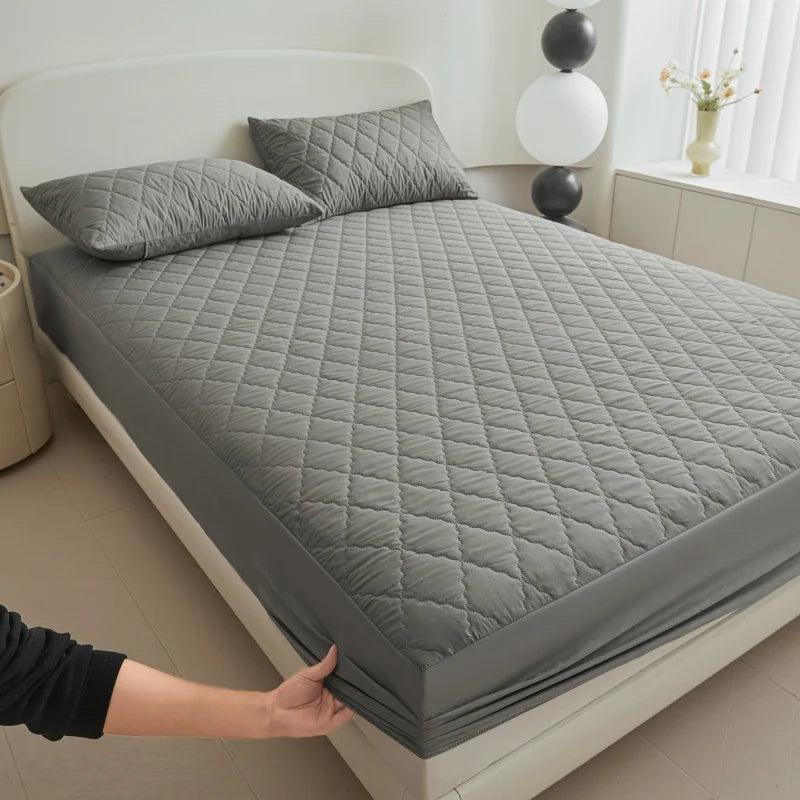 Thick Waterproof Mattress Cover Mattress Protector Queen King Fitted Sheet Mattress Topper Pad For Hotel (No Pillow Case).