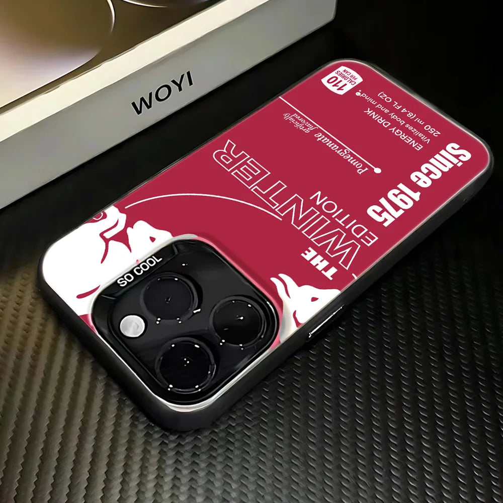 Fashion Red Phone Case For ins B-Bulles Phone Case For iPhone 16e 16 15 14 13 12 11 mini Pro Max X XR XSMAX Plus Anti Back Cover.