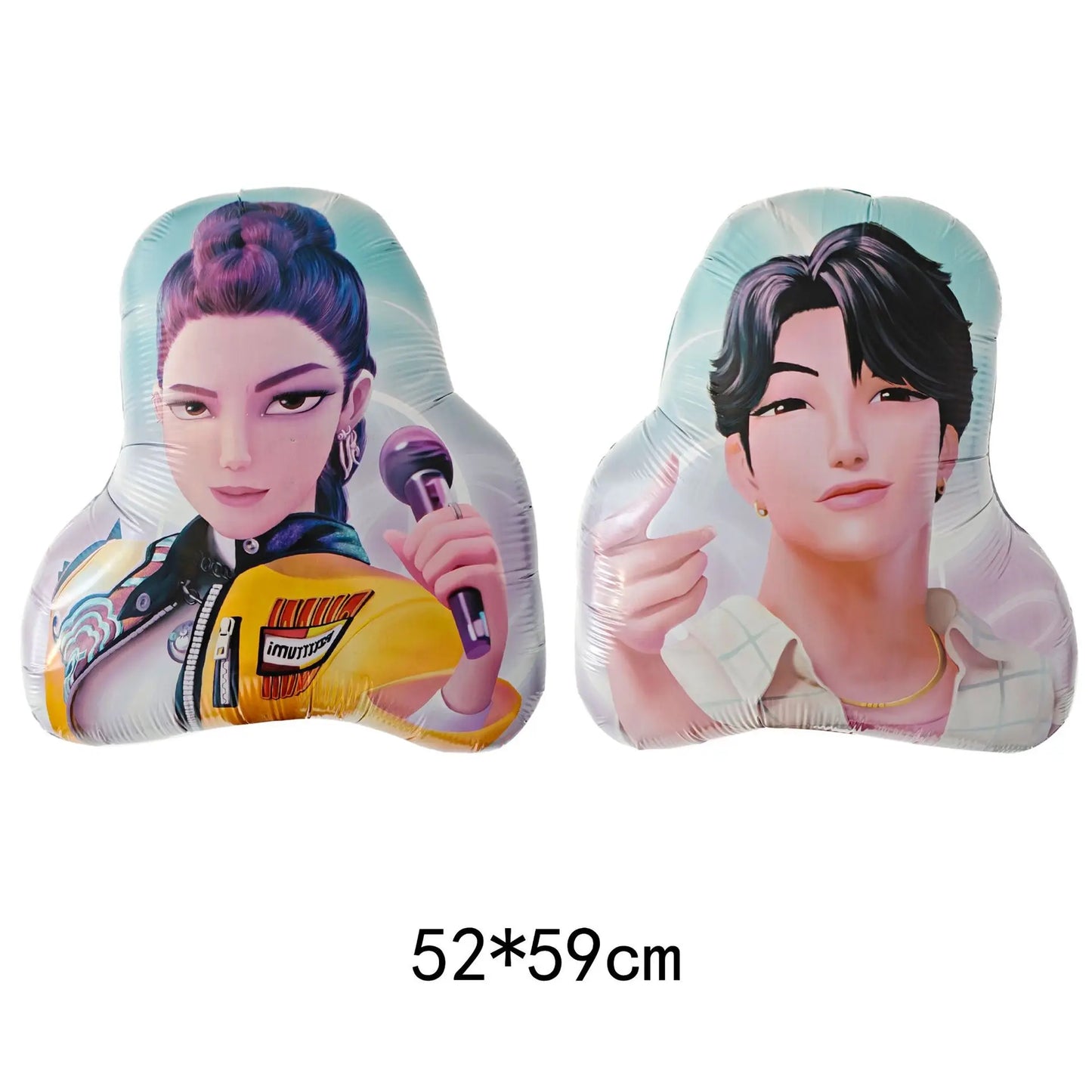 1 Set Kpop Dämonenjäger Thema Ballon Mädchen Alles Gute zum Geburtstag Party Dekoration Kinder Baby Dusche Geschenke Lieferungen