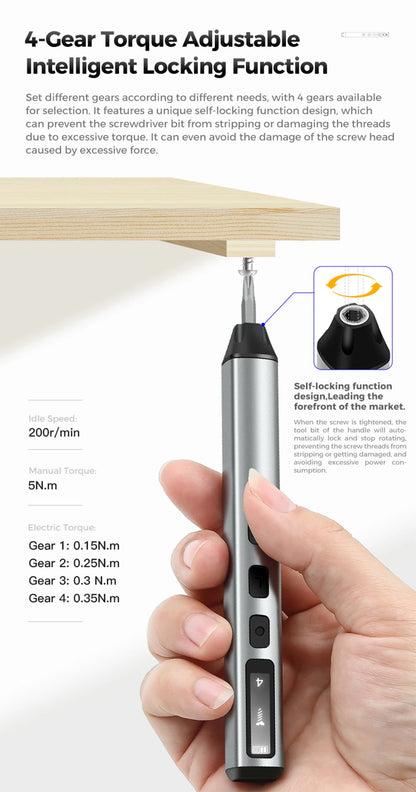 126-in-1-Präzisions-Elektroschrauber-Sets, wiederaufladbares Mini-Set, kabellose kabellose Bits für Xiaomi, Handy, mobiler Laptop, PC