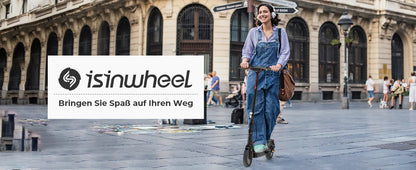 Isinwheel E9TMax Foldable Electric Scooter 500W 10Ah Battery 36V Up to 20 Km/h Adult City E-Scooter.