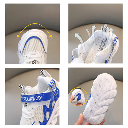 New LED Children Glowing Shoes Baby Luminous Sneakers Boys Lighting Running Shoes  Kids Breathable Mesh Sneakers.