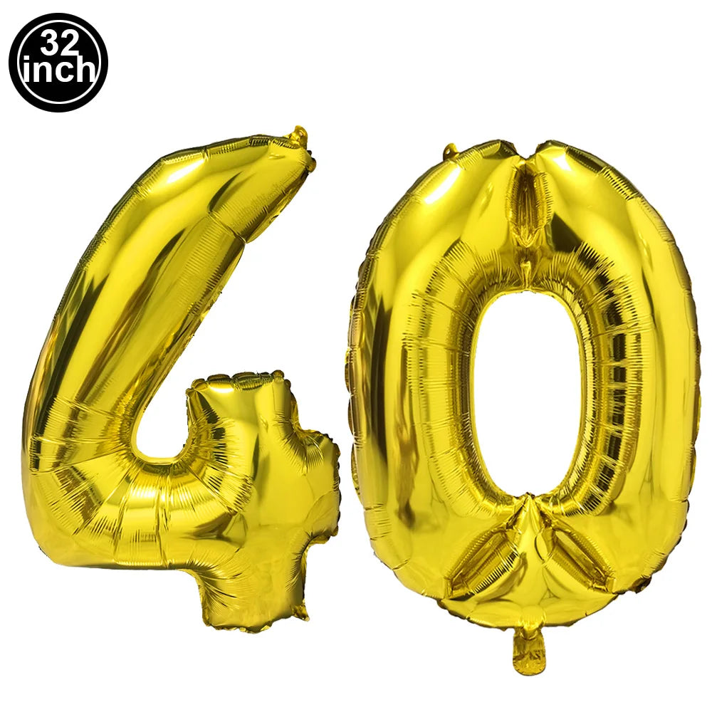 Oktoberfest Party Dekorationen Bier Banner Ballon 40. Kuchen Topper Anzahl Ballon für Deutsches Bier Geburtstag Party Supplies Gefälligkeiten.