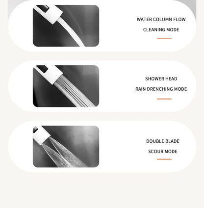 White Stainless Steel Kitchen Sink with Digital Display Multifunction Waterfall Faucet large Wash Basin for Kitchen Accessories