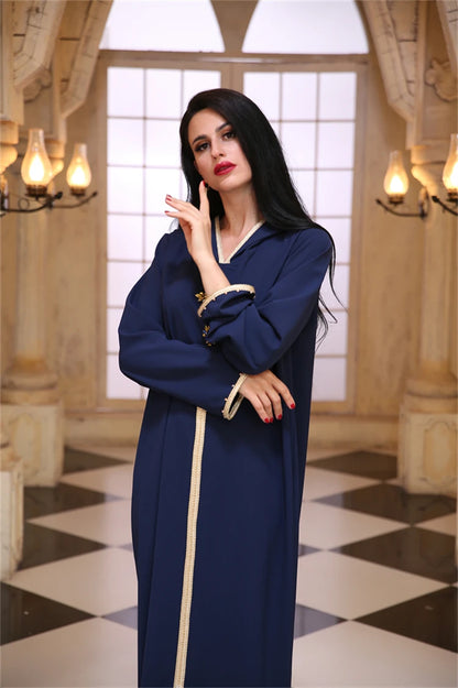 Ramadan Eid Hoodie Abaya Damen Dubai Luxury Islam Muslim African Dresses For Women Kebaya Caftan Marocain Robe Musulmane Femme.