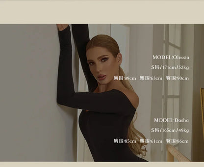 ZYM Off Shoulder Latin Dance Dress Women Long Sleeves Fringe Dress Adult Rumba Dance Practice Wear Performance Clothing DNV22221.