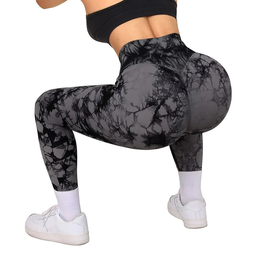 Tie Dye Fitness Legging Frau Push-Up Workout Sport Leggings Frauen Scrunch Butt Weibliche Outfit Gym Nahtlose Legging Hosen.