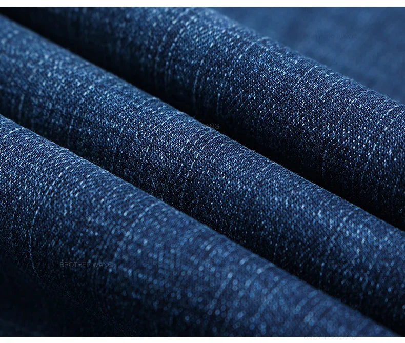 Sommer Dünne männer Gerade Jeans Klassische Schwarz Blau Stretch Casual Business Baggy Denim Hosen Männliche Marke Hosen.