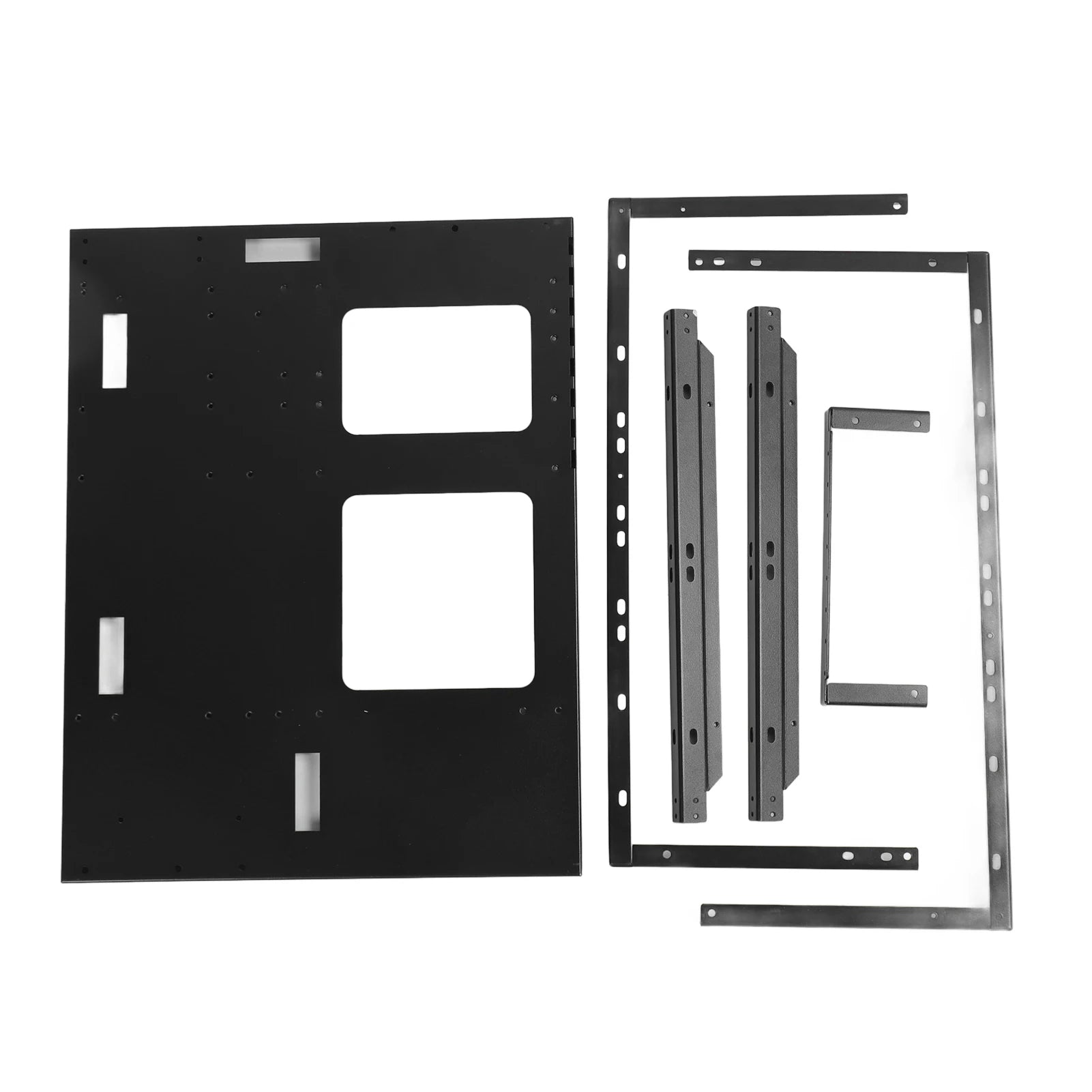 ATX Open Chassis Case Rack Large Space Expansion DIY Assembled Powerful Cooling Gaming PC Case Open Frame Steel Plate for EATX.