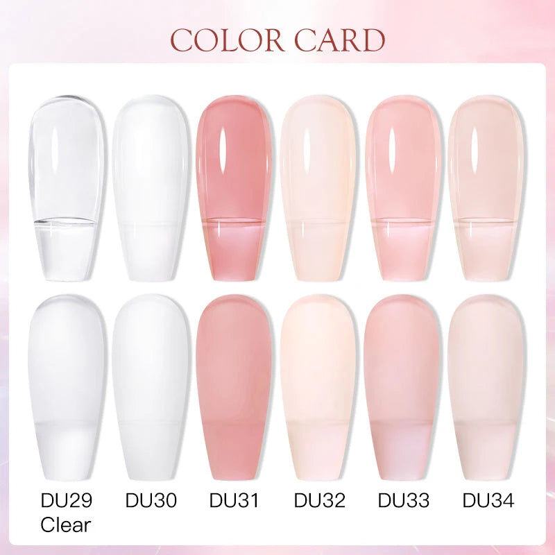 Mtssii 8ML Quick Extension Nail Gel Vernis Nude Milk White Gel Nail Polish UV Semi Permanent Nails Art For Manicure Tools.