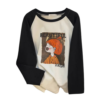 170kg Plus Size Damen Büste Herbst lässig Mode bedruckt Sweatshirt lose Langarm Top 6xl 7xl 8xl 9xl 10xl 11xl.