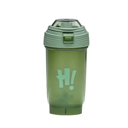 Portable 500ml Protein Powder Shaker Bottle Leak Proof Water Bottle for Gym Fitness Training Sport Shaker Mixing Cup with Scale