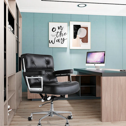 Vorverkauf eu stock ty205a schwarzer robin stuhl echtes leder lobby büro computers tuhl haus und büro