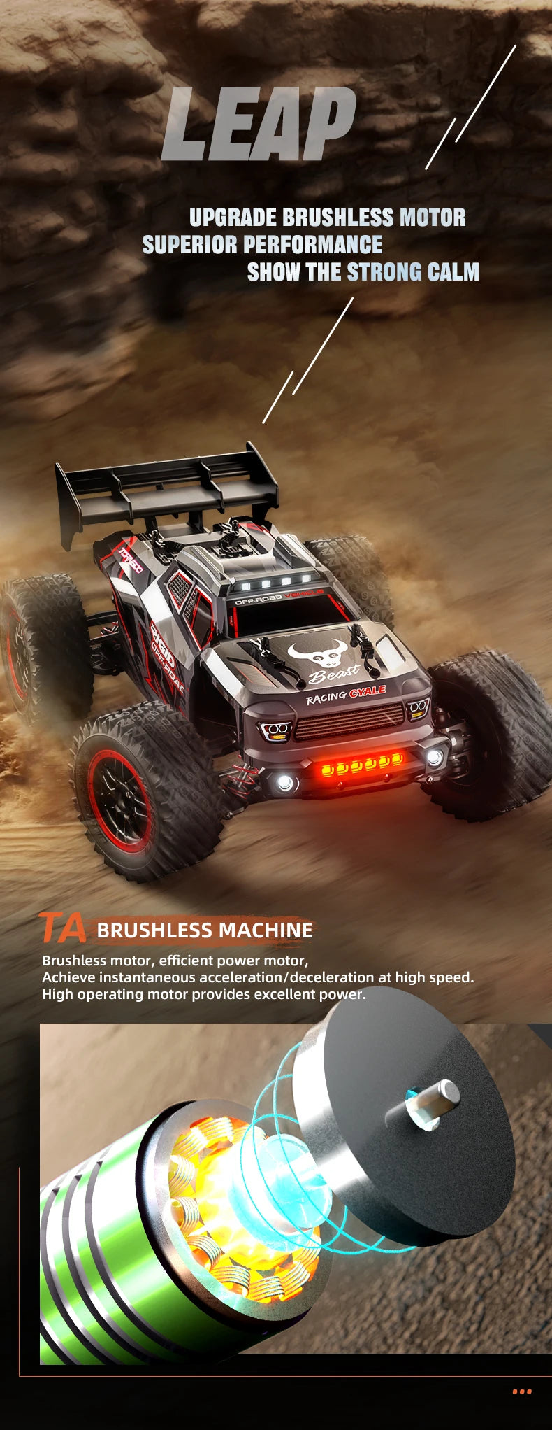 ZLL SG316 MAX 1:16 High Speed Drift Racing Car 80KM/H Brushless Motor 4WD RC Off Road Car Monster Trucks Toys for For Kids Gifts.