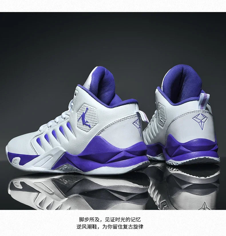2024 Men Basketball Shoes Outdoor Sports Shoes Male Trendy Sneakers Wear Resistant Rubber Sole Basketball Shoes unisex 36-45