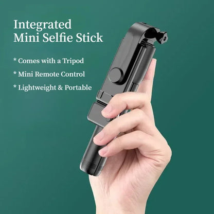 Cell Phone Selfie Stick Tripod Blue-tooth Remote Wireless Selfi Stick Phone Holder Stand with Beauty Fill Light for Phone.