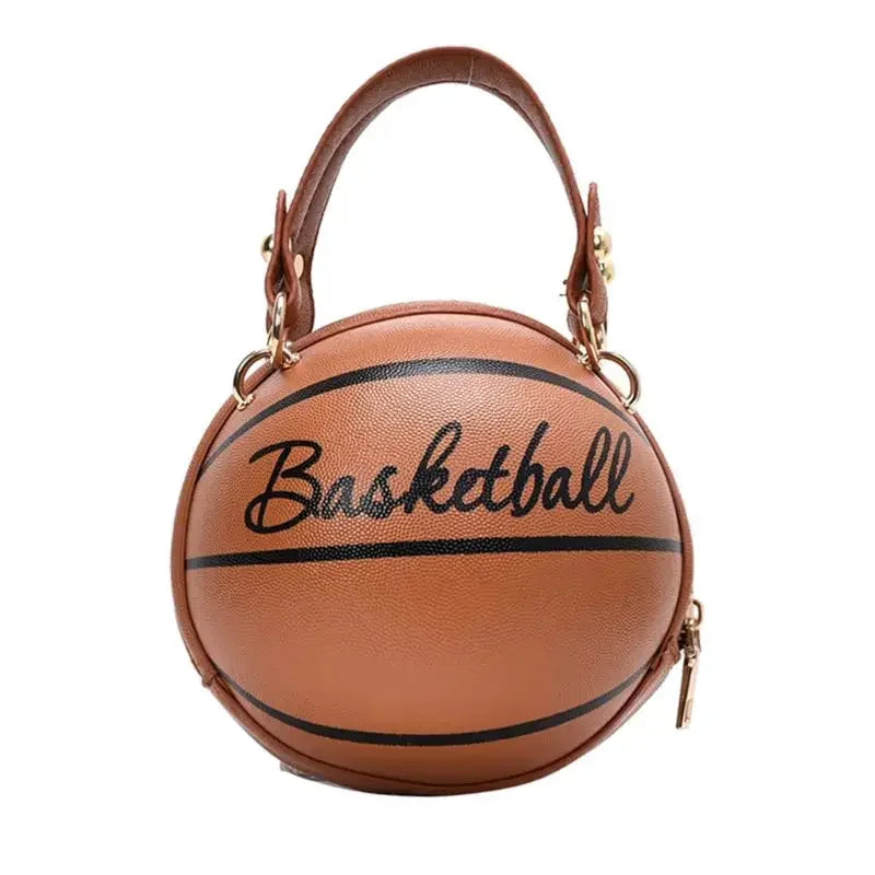 PU Basketball Women's Bag New Network Red Football Bag Personalized Fun Pink Basketball Bag Ins Versatile Chain Shoulder Bag.