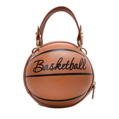 PU Basketball Women's Bag New Network Red Football Bag Personalized Fun Pink Basketball Bag Ins Versatile Chain Shoulder Bag.