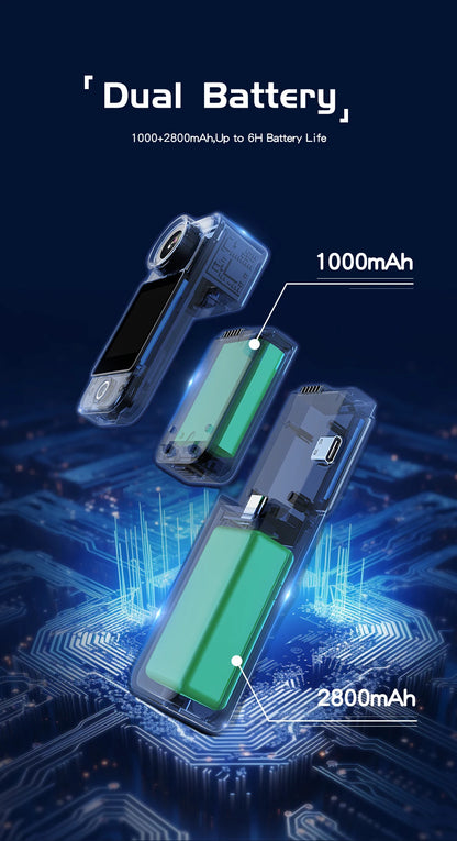 SJCAM C300 4K Action Camera Touch Screen 6-Axis Gyro Stabilization 30m Waterproof 1000+2800mAh Battery 460Min Recording.