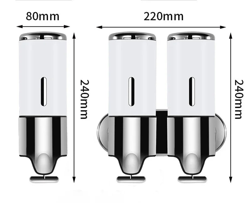 Seifenspender, Shampoo-Spender, Hotel, Badezimmer, Toilette, Wandmontage, Shampoo, Duschgel, Pressbox, Seifenpumpe, Fass, Handflüssigkeit