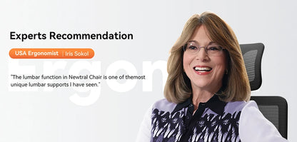 NEWTRAL MAGICH003 Ergonomischer Bürostuhl, automatisch ausgestellte Rückenlehne, adaptive Unterrückenstütze, Sitztiefe mit verstellbarer Kopfstütze
