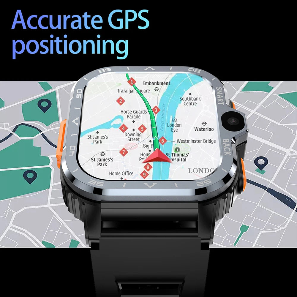 Valdus PGD Android Smart Watch Men GPS 16G/64G ROM Storage HD Dual Camera NFC 2G 4G SIM Card WIFI Wireless Fast Internet Access.