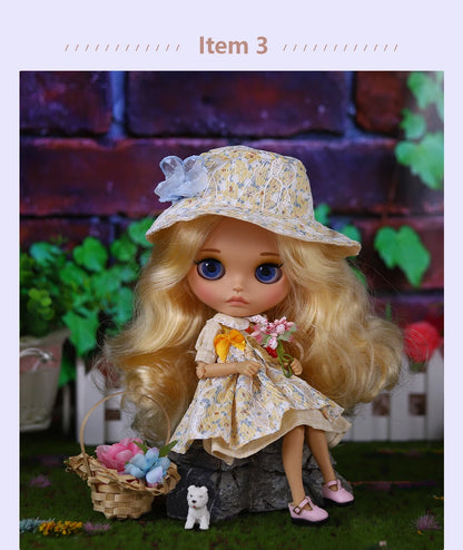 ICY DBS Blyth Doll BJD Joint Body tan Skin Matte Face Set Doll 1/6 30cm Girl Gift Anime SD