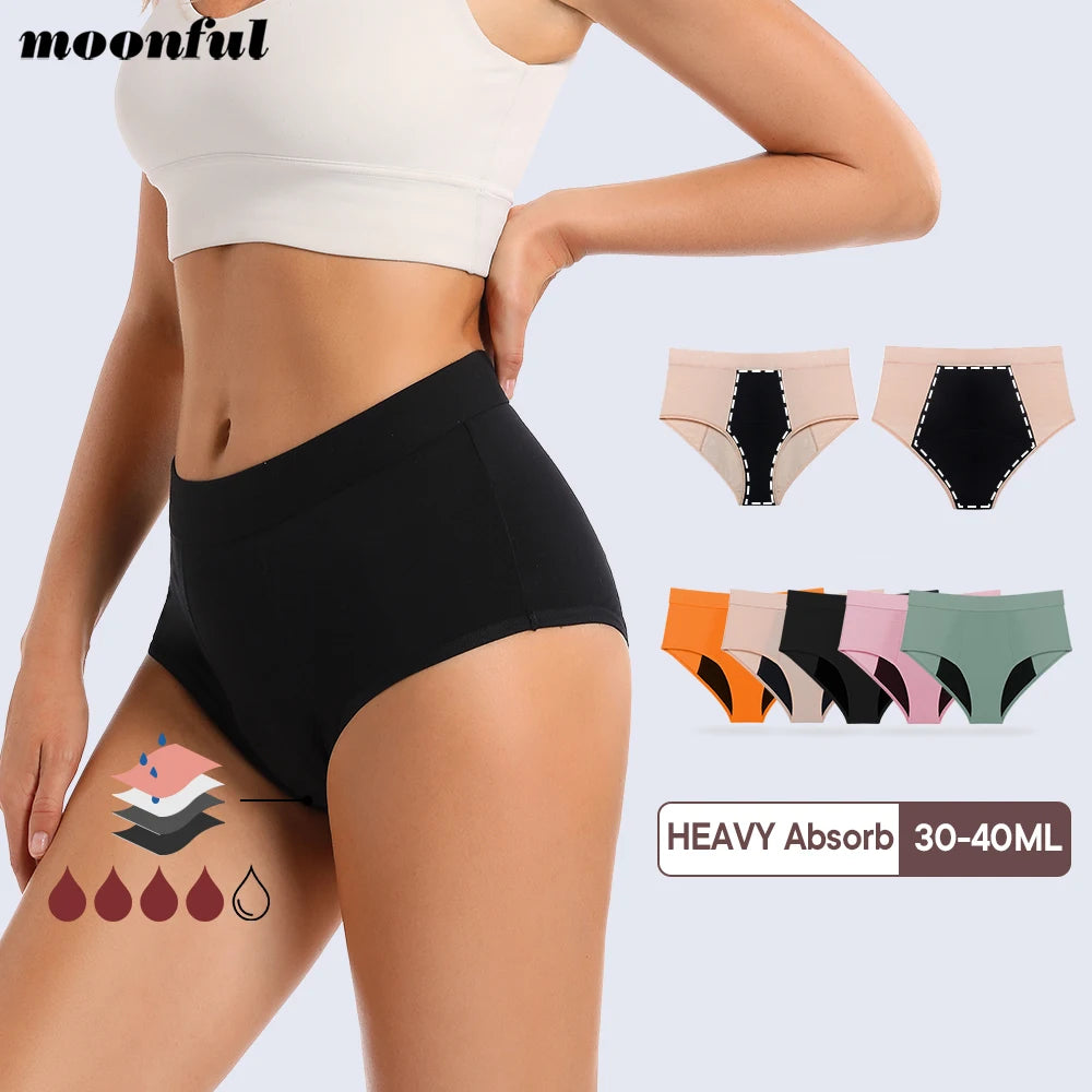 Menstruation Panties High Waist Abundant Flow Menstrual Panties Woman Absorbent Period Underwear Incontinence Briefs Ladies.