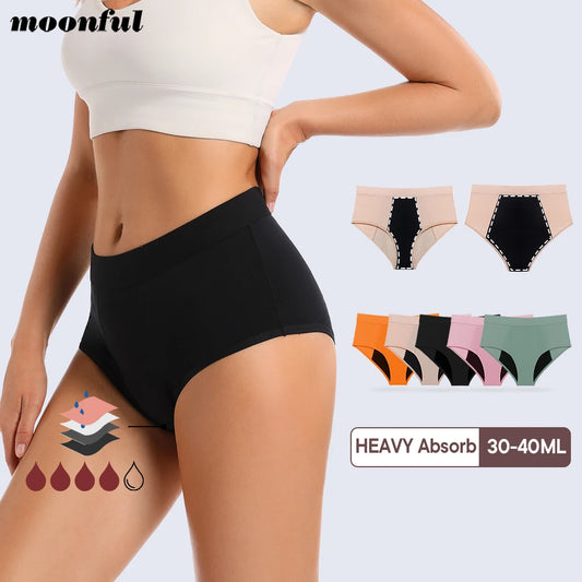 Menstruation Panties High Waist Abundant Flow Menstrual Panties Woman Absorbent Period Underwear Incontinence Briefs Ladies.