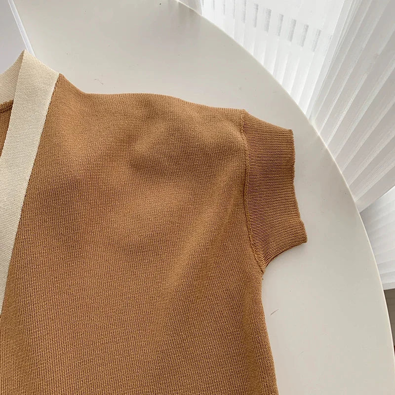 Fashion Knitted 2 Pieces Sets Women V-Neck Single Breasted Cardigan+High Waist Wide Leg Long Pants 2024 New Solid Sweater Suits.