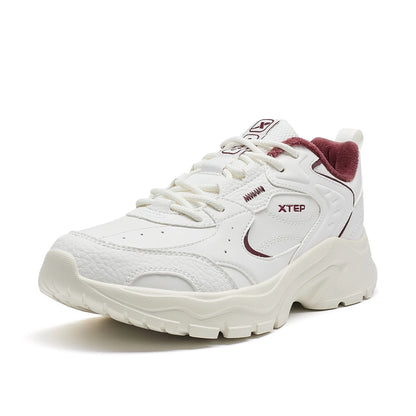 Xtep Cotton Shoes For Women 2024 Winter Warm Soft Sports Shoes Trendy Retro Durability Comfortable Sneakers 876418370026