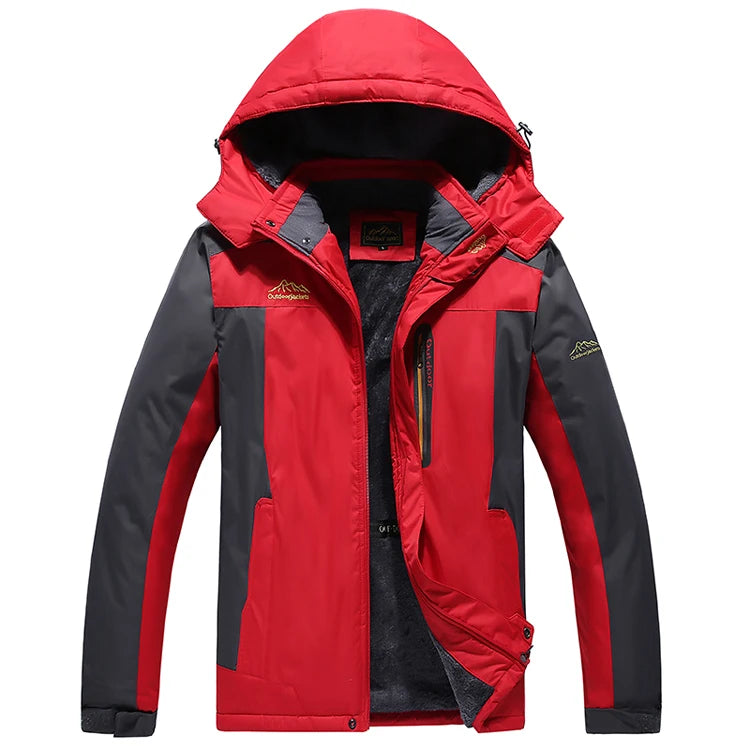 Fall and winter new men's quick-drying jacket, oversized loose-fit model, padded thick warm jacket..