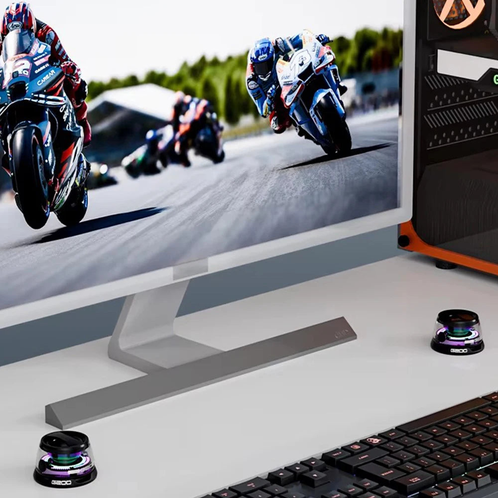 G200 Magnetic Portable Bluetooth 5.3 Speaker Mini Sound Box Multifunctional LED Color Light Stereo Soundbar Wireless Loudspeaker