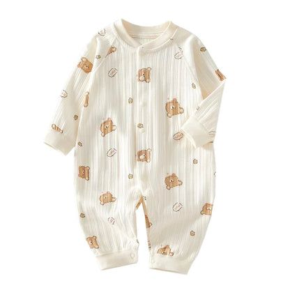 Baby Herbst Kleidung Cartoon Bär Gedruckt Strampler für Jungen Mädchen Neugeborenen Einteiliges Kleidung Baumwolle Kleinkind Body Infant Kostüm.