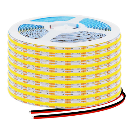 DC12 24V COB LED Strip Light 528Leds/m Flexible Tape Ribbon High Density Linear Lighting 3000-6500K RA90 Led Lights Room Decor.